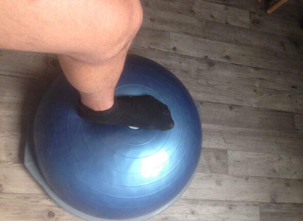 esguince bosu reequilibrio recuperacion
