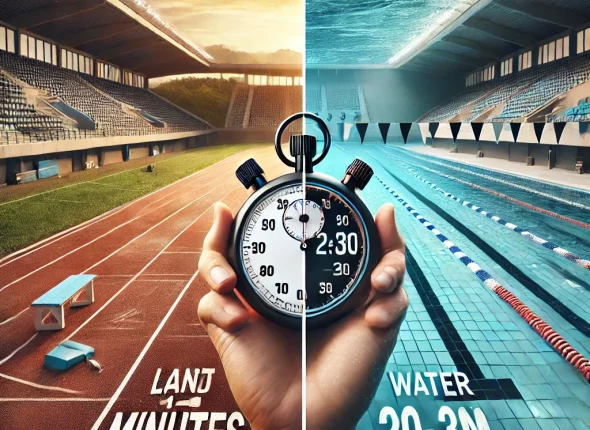 Descansos Atletismo Natación, Recuperación entre series